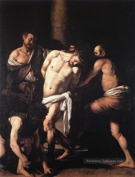 Flagellation Caravaggio Nu Peinture à l'huile